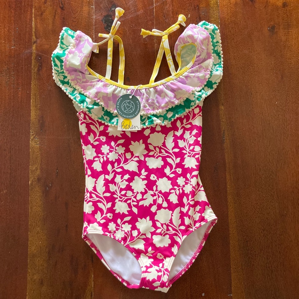 NWT Boden Girls One Piece Swimsuit